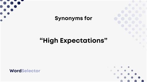 doodle synonym|other words for high expectations.